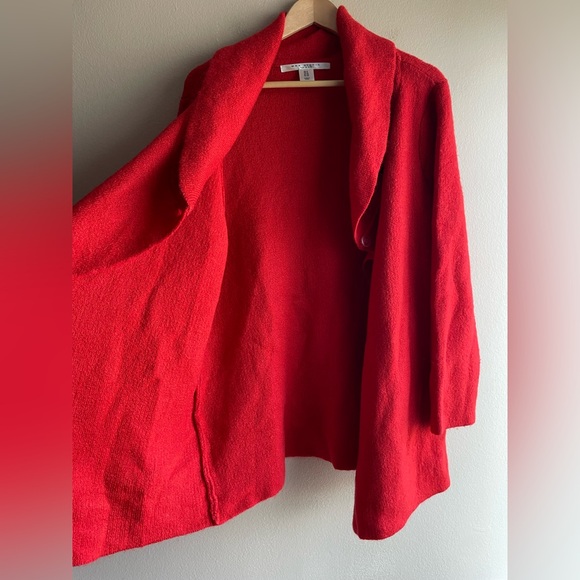 Max Studio Women Wool Red Cardigan Size 1XL - Picture 7 of 14